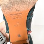 & Other Stories & Other Stories Teal Leather Boho Women Heeled Slingback Sandals Size 40 9 Photo 5