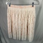 potter's pot Potter's‎ Pot Cream Lace Pleated Skirt Lined Womens Size S Romantic Feminine New Photo 11