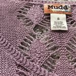 Mudd 🆕 Cropped knit short sleeve v neck sweater top Photo 4