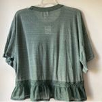 Free People NWT  FALL IN LOVE TEE Washed Army Size XS Photo 4