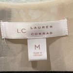 LC Lauren Conrad V-Neck Floral Peach Long Bell Sleeve Blouse Photo 1