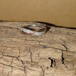 Large Size Sterling Silver 925 Infinity Ring Rose Gold Merle Diamond Accent 10.5 Photo 9