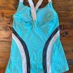 Lululemon Blue Tank with mesh pocket in the back| Size: 6 Photo 3