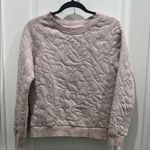 prAna  Carin Floral Pink Quilted Pullover Sweatshirt Sz S Photo 1