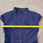 H&M  Button Front Purple knee-length Dress Shirt Photo 4