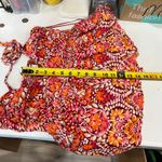 Old Navy  Floral Crinkle Babydoll Halter Top Pink Y2K Beachy Summer Womens Medium Photo 8