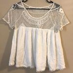 Aeropostale White Flowy Top Photo 0