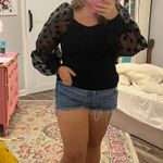 Jealous Tomato Boutique Stretch Polka Dot Top Photo 0