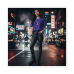 Just Cavalli  𖤐 Heritage Jaguar Print T Shirt 𖤐 Purple 𖤐 XL 𖤐 Women’s XXL 𖤐 Photo 14