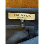 Halston Heritage Black Wrap Front Detail A Line Mini Skirt Size 4 Photo 3