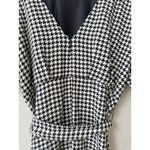 ZARA Houndstooth Midi Dress Belted Blogger Favorite Size Medium Photo 5