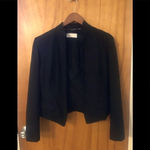 Badgley Mischka Vtg Y2K Black Mock Neck Asian influence blazer Taylored fit Photo 1