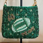 From India To You | Green Beaded “Go Team” Shoulder Bag Gold Photo 0