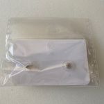 Faux Diamond‎ & Pearl White Butterfly Gold Plated Stud Earrings Photo 7