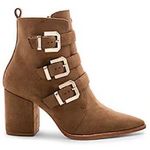 Revolve raye boots bootie brown buckle 7.5 Photo 0