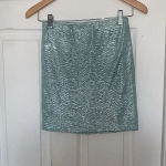 Forever 21  Metallic Shimmer Skirt Blue Size s Photo 1