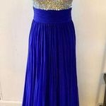 Dress Up Prom dress blue  long blue dress prom or fancy  event size 6 Photo 0