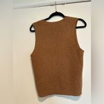 Naked Cashmere Women’s Sz:L Brown 100% Cashmere Ribbed V Neck Sweater Vest Size L Photo 1