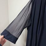 Catherines NWT  2 Piece Starburst Shimmer Tank/Cardigan Sheer Navy Size 26W Photo 6