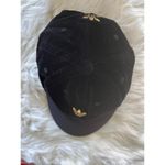 Adidas  Black Velvet Baseball Cap with Gold Trefoil Logo Photo 2