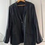 J. Crew Womens Blazer Jacket Size 18 Black Career Business Office Professional‎ Photo 0