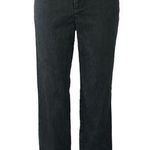 Princess Polly Black Low Rise Straight Leg Crop Trousers Denim Jeans Pants Sz 2 Photo 0