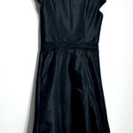 Moschino Floral Beaded Appliqué Taffeta Black A-line Cocktail Dress Size 12 NWT Photo 6