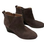 Vionic Paloma Suede Wedge Ankle Boots, Sz 7 Photo 4
