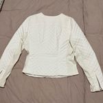 Catherine Malandrino  Cream Quilted Leather Jacket Photo 2