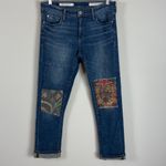 Pilcro  Boyfriend Slim‎ Patchwork Stretch Jeans Size 28 Photo 2
