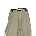 ZARA Women's Pants Front Knot Bow High-Rise Ankle Straight Leg Cream XS NWOT Photo 3