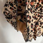 Urban Outfitters  Leopard Babydoll  Mini Dress XS Y2K Coquette Indie Festival Tan Photo 7