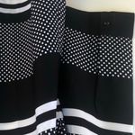 Modcloth NWOT Womens small Peter Pan Collar polka dot striped 3/4 sleeve top Photo 5