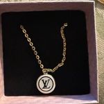 Luxury White and Gold Zipper Pull Charm from and 18" Necklace Photo 0