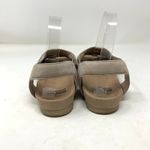 Earth Suede Leather Perforated Slingback Sandals Linden Laveen Coco Taupe Grey 8 Gray Photo 5