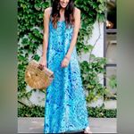 Lilly Pulitzer Allair Maxi Beach Dress in Tortuga Time Rare Unicorn Size Large Photo 1