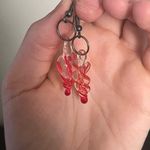 Handmade Blown Glass Twisty Spiral Earrings Photo 1