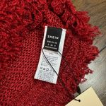 SheIn Red Shimmer Crochet Skirt Photo 3