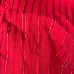 BCIH (Best Chick in Heels) Red Fitted Long Sleeve Button Down Shirt Size Medium Photo 6