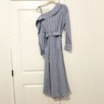 Cinq à Sept Marcella Asymmetrical Shirt Dress Blue Size 6 Photo 6