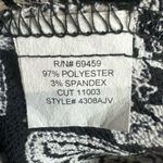 J Valdi black and white boho deep lace up vneck tunic top size XL Photo 4