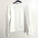 Athleta  White Modern Sweatshirt Medium Photo 2