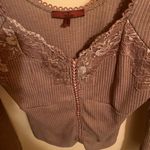 Buckle Red by BKE Metallic Lace Top in Cognac Photo 6