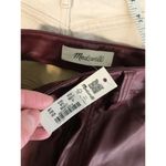 Madewell the perfect vintage straight jean women’s size 27 red vegan leather Photo 2