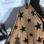 Forever 21  Star Print Chiffon Duster Cardigan Beige Medium Photo 6