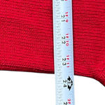 Vintage Crystal Kobe Snowman Patch Red Christmas Cardigan Size L Ugly Sweater Size M Photo 8