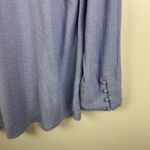 Soft Surroundings Textured Popover Tunic Top Size XL Blue Long Sleeve Viscose Photo 1