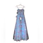 City Studios Juniors’ Blue Floral-Print Bustier Prom Gown size 5/6 NWT Photo 4