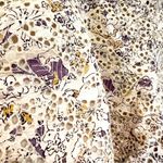 Free People Shallow Waters Cotton Printed High-Waist Shorts Women's 8 Yellow Photo 4