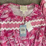 Sail To Sable NWT Sunburst Pink Midi Dress / Ric Rac Trim Size XL Cottagecore Photo 4